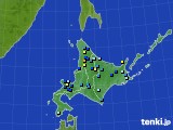 北海道地方のアメダス実況(積雪深)(2017年04月07日)