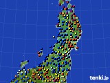 東北地方のアメダス実況(日照時間)(2017年04月07日)