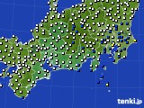 2017年04月07日の東海地方のアメダス(風向・風速)