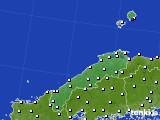 2017年04月07日の島根県のアメダス(風向・風速)