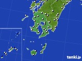鹿児島県のアメダス実況(風向・風速)(2017年04月07日)