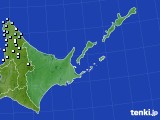 道東のアメダス実況(降水量)(2017年04月08日)