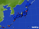 アメダス実況(日照時間)(2017年04月08日)