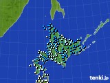 北海道地方のアメダス実況(気温)(2017年04月08日)