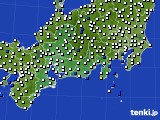 東海地方のアメダス実況(風向・風速)(2017年04月08日)