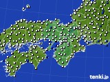 近畿地方のアメダス実況(風向・風速)(2017年04月08日)