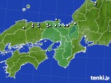 近畿地方のアメダス実況(降水量)(2017年04月09日)