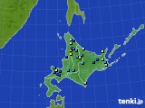 北海道地方のアメダス実況(積雪深)(2017年04月09日)