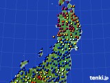 東北地方のアメダス実況(日照時間)(2017年04月09日)