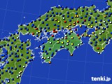 四国地方のアメダス実況(日照時間)(2017年04月09日)