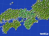 近畿地方のアメダス実況(気温)(2017年04月09日)