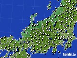 北陸地方のアメダス実況(風向・風速)(2017年04月10日)
