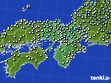 近畿地方のアメダス実況(降水量)(2017年04月11日)