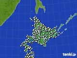 北海道地方のアメダス実況(気温)(2017年04月11日)