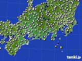 東海地方のアメダス実況(風向・風速)(2017年04月11日)