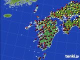 九州地方のアメダス実況(日照時間)(2017年04月12日)