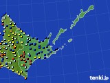 道東のアメダス実況(日照時間)(2017年04月12日)
