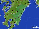 宮崎県のアメダス実況(日照時間)(2017年04月12日)