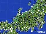 北陸地方のアメダス実況(風向・風速)(2017年04月12日)