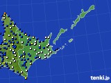 道東のアメダス実況(風向・風速)(2017年04月12日)