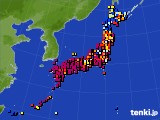 アメダス実況(日照時間)(2017年04月13日)