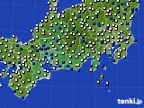 2017年04月13日の東海地方のアメダス(風向・風速)