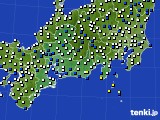 東海地方のアメダス実況(風向・風速)(2017年04月13日)