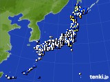 2017年04月13日のアメダス(風向・風速)