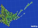 道東のアメダス実況(風向・風速)(2017年04月13日)
