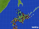 2017年04月14日の北海道地方のアメダス(日照時間)