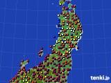 東北地方のアメダス実況(日照時間)(2017年04月14日)