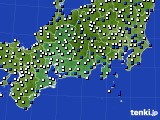 2017年04月14日の東海地方のアメダス(風向・風速)