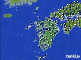 九州地方のアメダス実況(風向・風速)(2017年04月14日)