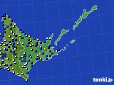 道東のアメダス実況(風向・風速)(2017年04月14日)