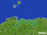 鳥取県のアメダス実況(風向・風速)(2017年04月14日)