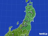 2017年04月15日の東北地方のアメダス(降水量)