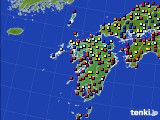 九州地方のアメダス実況(日照時間)(2017年04月15日)