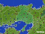 兵庫県のアメダス実況(日照時間)(2017年04月15日)