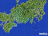 東海地方のアメダス実況(風向・風速)(2017年04月15日)