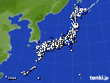 2017年04月15日のアメダス(風向・風速)