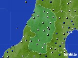 山形県のアメダス実況(風向・風速)(2017年04月15日)