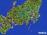 関東・甲信地方のアメダス実況(日照時間)(2017年04月16日)