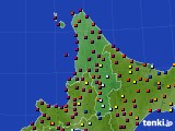 2017年04月16日の道北のアメダス(日照時間)