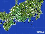 2017年04月16日の東海地方のアメダス(風向・風速)