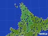 道北のアメダス実況(風向・風速)(2017年04月16日)