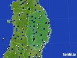 岩手県のアメダス実況(風向・風速)(2017年04月16日)