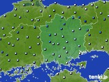 岡山県のアメダス実況(降水量)(2017年04月17日)