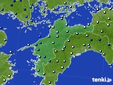愛媛県のアメダス実況(降水量)(2017年04月17日)
