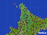 道北のアメダス実況(日照時間)(2017年04月17日)