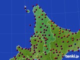 2017年04月17日の道北のアメダス(日照時間)